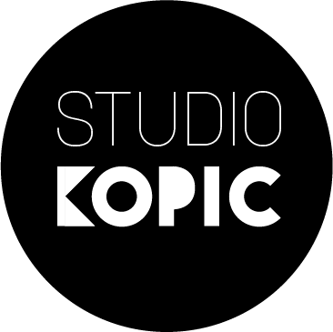 Studio Kopic logo grafický design Mělník